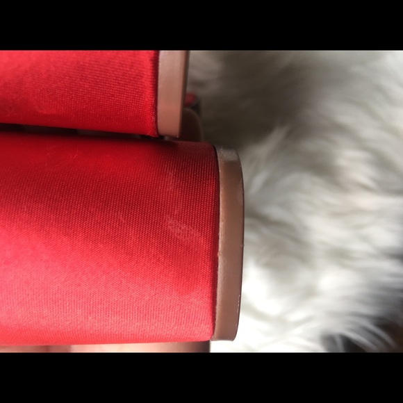 Ankle strap platform chunky red heel - Picture 6 of 6